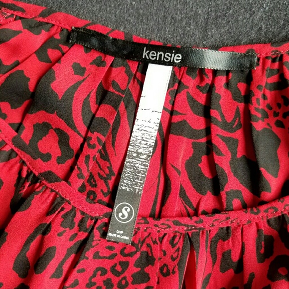 Red Peplum Top - Picture 2 of 2